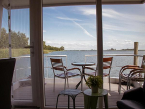 Houseboat uitzicht over veluwemeer, natuurlokatie, prachtige vergezichten